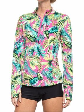 Tommy Bahama Pink Tropical Golf Shirt